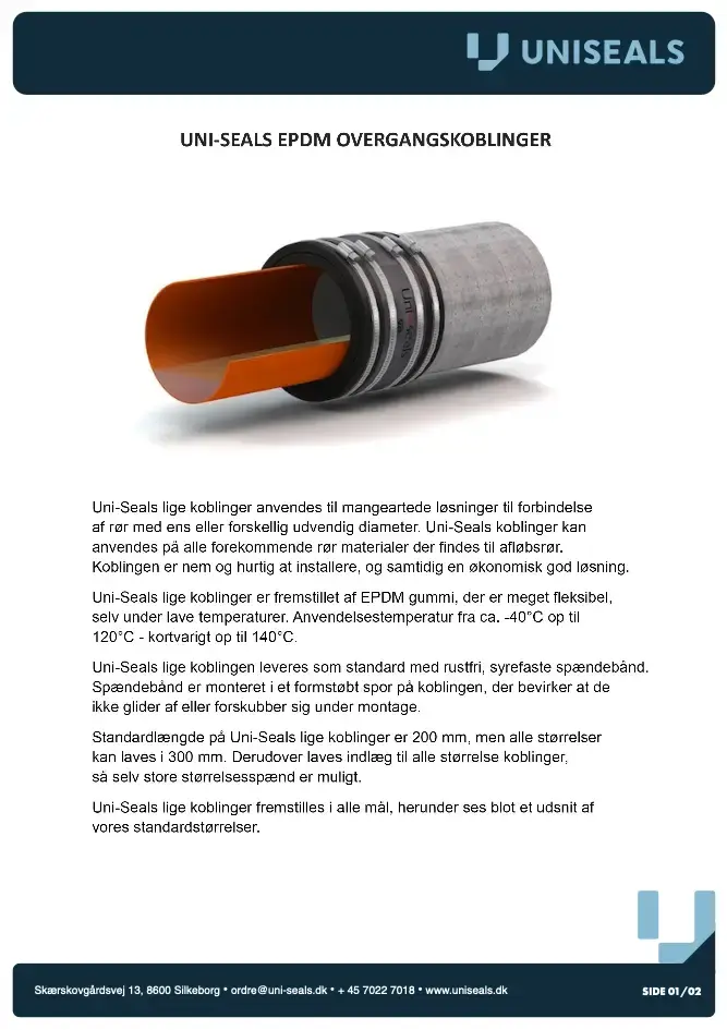 UniSeals-EPDMovergangskoblinger